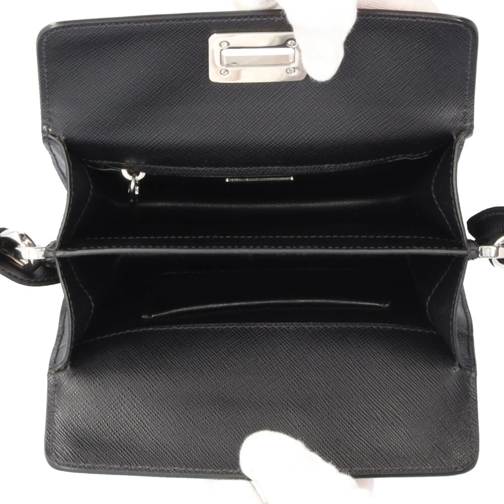 PRADA Green Leather Shoulder Bag - Picture 7 of 10